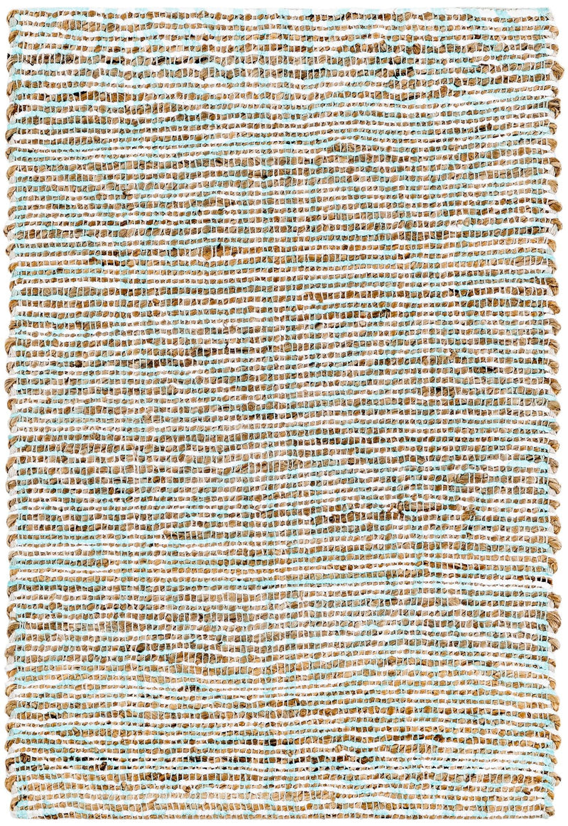 Desert Weave Jute Collection Area Rug -  Thar Rectangle Blue and Ivory  lifestyle 4