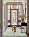 Desert Weave Jute Collection Area Rug -  Thar Rectangle Blue and Ivory  lifestyle 35