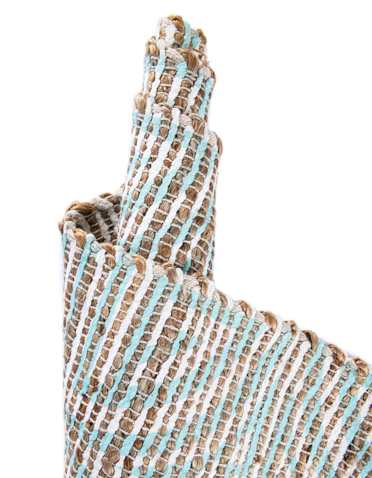 Desert Weave Jute Collection Area Rug -  Thar Rectangle Blue and Ivory  lifestyle 48