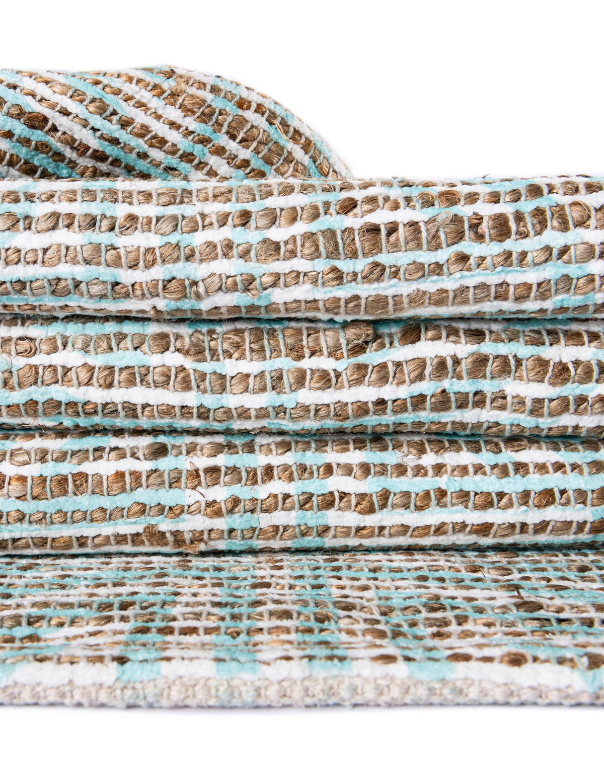 Desert Weave Jute Collection Area Rug -  Thar Rectangle Blue and Ivory  lifestyle 57