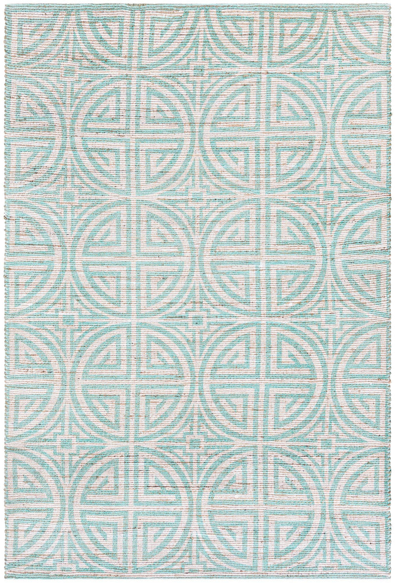 Desert Weave Jute Collection Area Rug -  Thar Rectangle Blue and Ivory  lifestyle 3