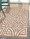 Desert Weave Jute Collection Area Rug -  Thar Rectangle Light Brown and Ivory  lifestyle 7