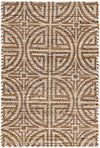 Desert Weave Jute Collection Area Rug -  Thar Rectangle Light Brown and Ivory  lifestyle 2