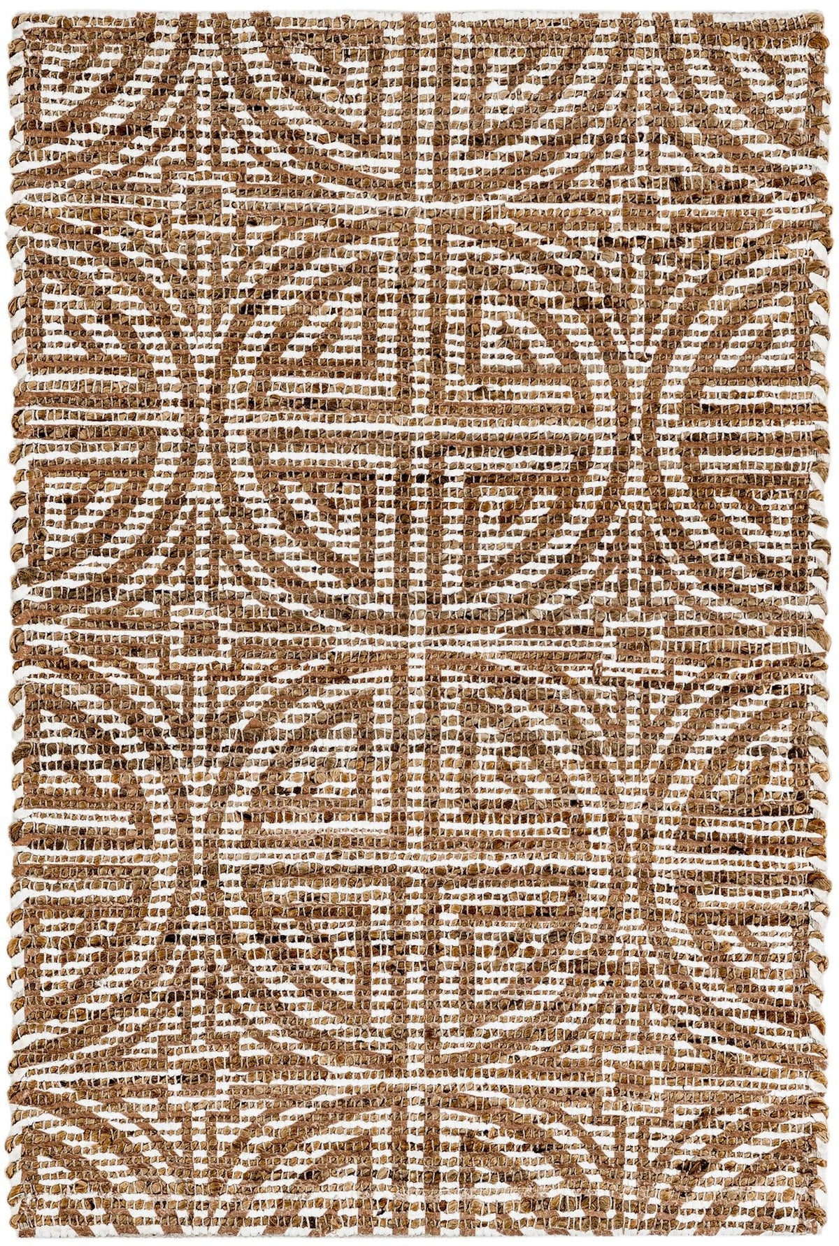 Desert Weave Jute Collection Area Rug -  Thar Rectangle Light Brown and Ivory  lifestyle 2