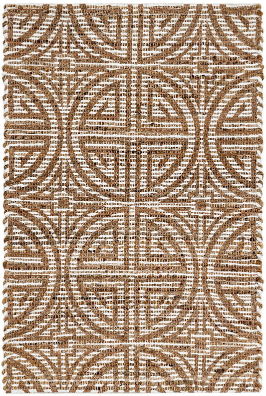 Desert Weave Jute Collection Area Rug -  Thar Rectangle Light Brown and Ivory  lifestyle 2