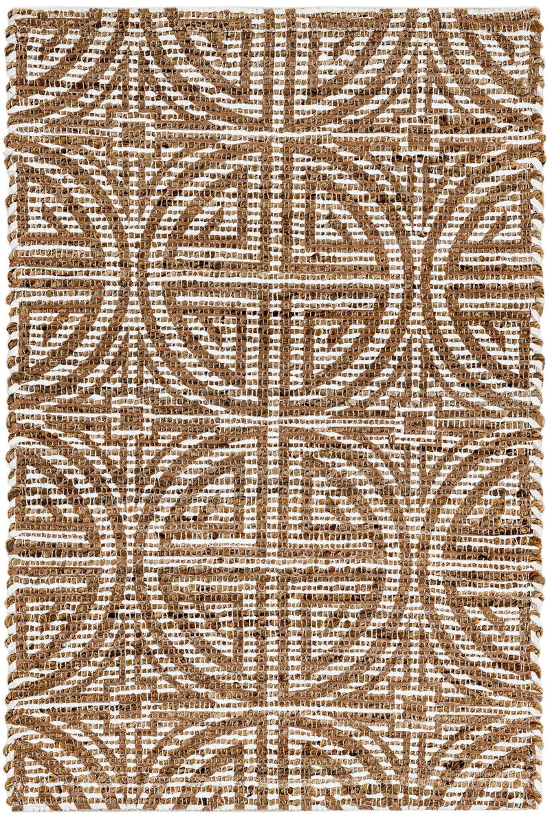 Desert Weave Jute Collection Area Rug -  Thar Rectangle Light Brown and Ivory  lifestyle 2