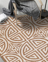 Desert Weave Jute Collection Area Rug -  Thar Rectangle Light Brown and Ivory  lifestyle 12