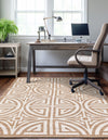 Desert Weave Jute Collection Area Rug -  Thar Rectangle Light Brown and Ivory  lifestyle 22