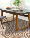 Desert Weave Jute Collection Area Rug -  Thar Rectangle Light Brown and Ivory  lifestyle 24