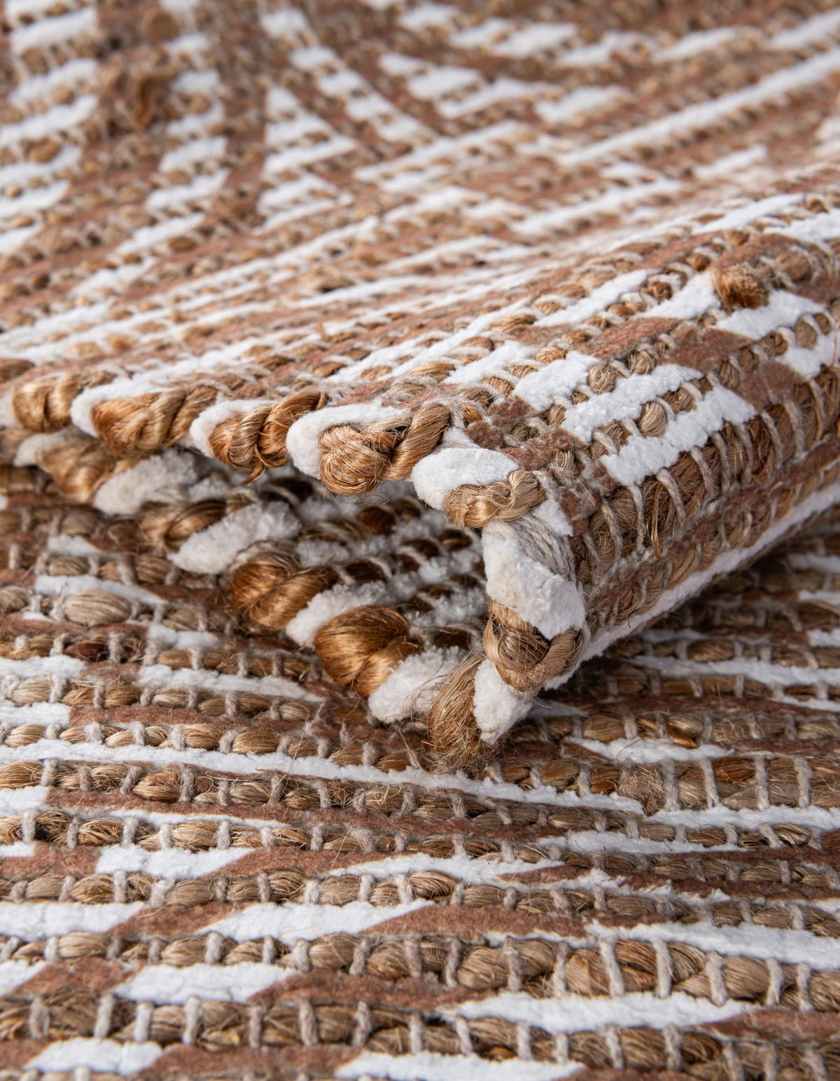 Desert Weave Jute Collection Area Rug -  Thar Rectangle Light Brown and Ivory  lifestyle 31