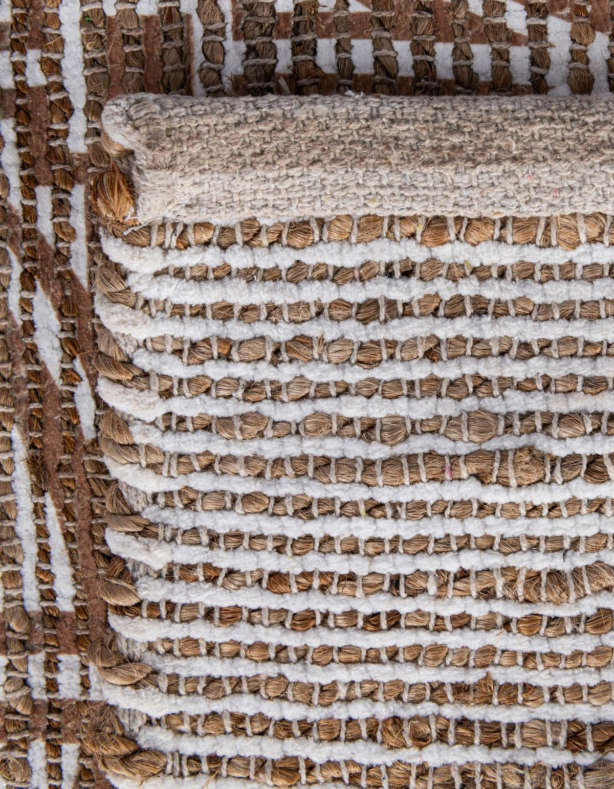 Desert Weave Jute Collection Area Rug -  Thar Rectangle Light Brown and Ivory  lifestyle 40