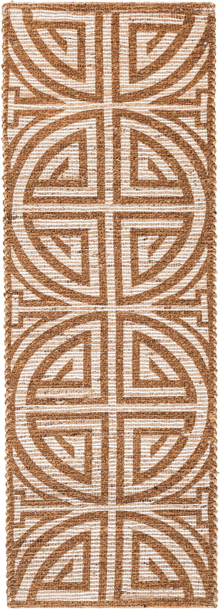 Savannah Threads Collection Area Rug -  Thar Runner Light Brown and Ivory  lifestyle 131