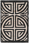 Desert Weave Jute Collection Area Rug -  Thar Rectangle Black and Ivory  lifestyle 5