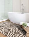 Desert Weave Jute Collection Area Rug -  Thar Rectangle Black and Ivory  lifestyle 10