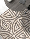 Desert Weave Jute Collection Area Rug -  Thar Rectangle Black and Ivory  lifestyle 21