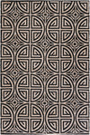 Savannah Threads Collection Area Rug -  Thar Rectangle Black and Ivory  lifestyle 6