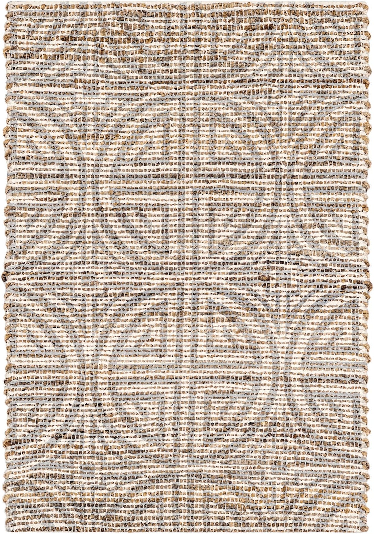 Savannah Threads Collection Area Rug -  Thar Rectangle Ivory and Gray  lifestyle 5