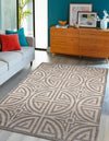 Desert Weave Jute Collection Area Rug -  Thar Rectangle Gray and Ivory  lifestyle 8