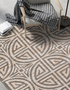 Desert Weave Jute Collection Area Rug -  Thar Rectangle Gray and Ivory  lifestyle 20