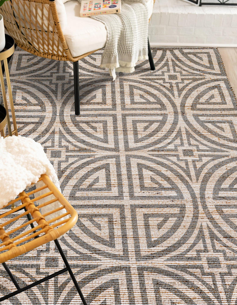Desert Weave Jute Collection Area Rug -  Thar Rectangle Gray and Ivory  lifestyle 32