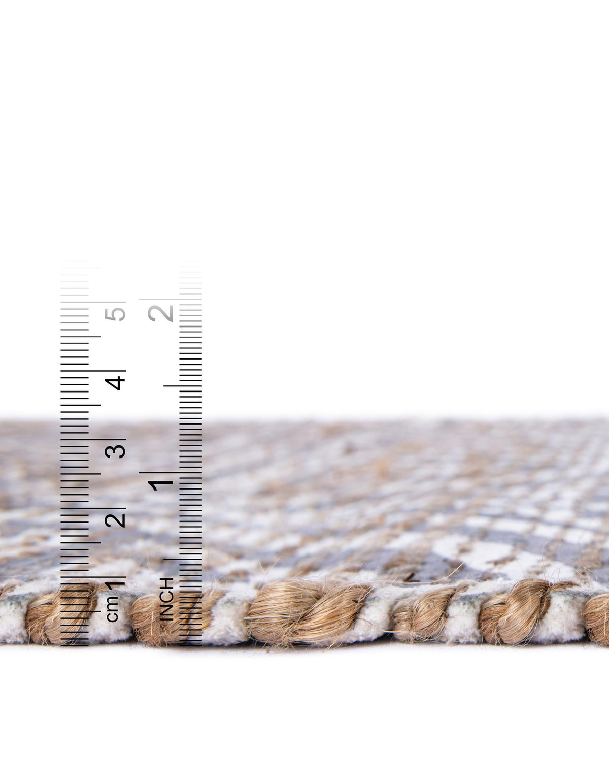 Desert Weave Jute Collection Area Rug -  Thar Rectangle Gray and Ivory  lifestyle 48