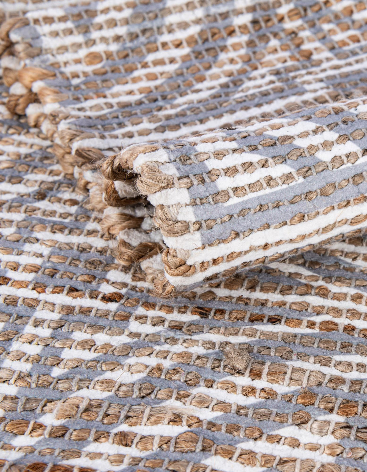 Desert Weave Jute Collection Area Rug -  Thar Rectangle Gray and Ivory  lifestyle 52