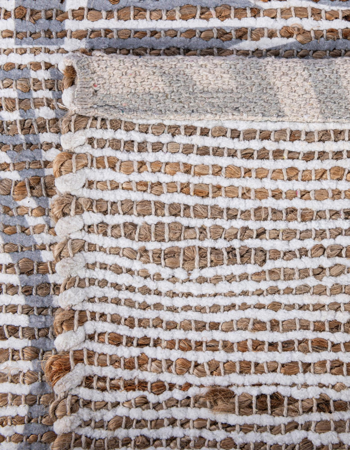 Desert Weave Jute Collection Area Rug -  Thar Rectangle Gray and Ivory  lifestyle 64