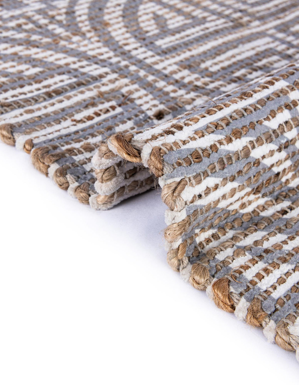 Desert Weave Jute Collection Area Rug -  Thar Rectangle Gray and Ivory  lifestyle 68