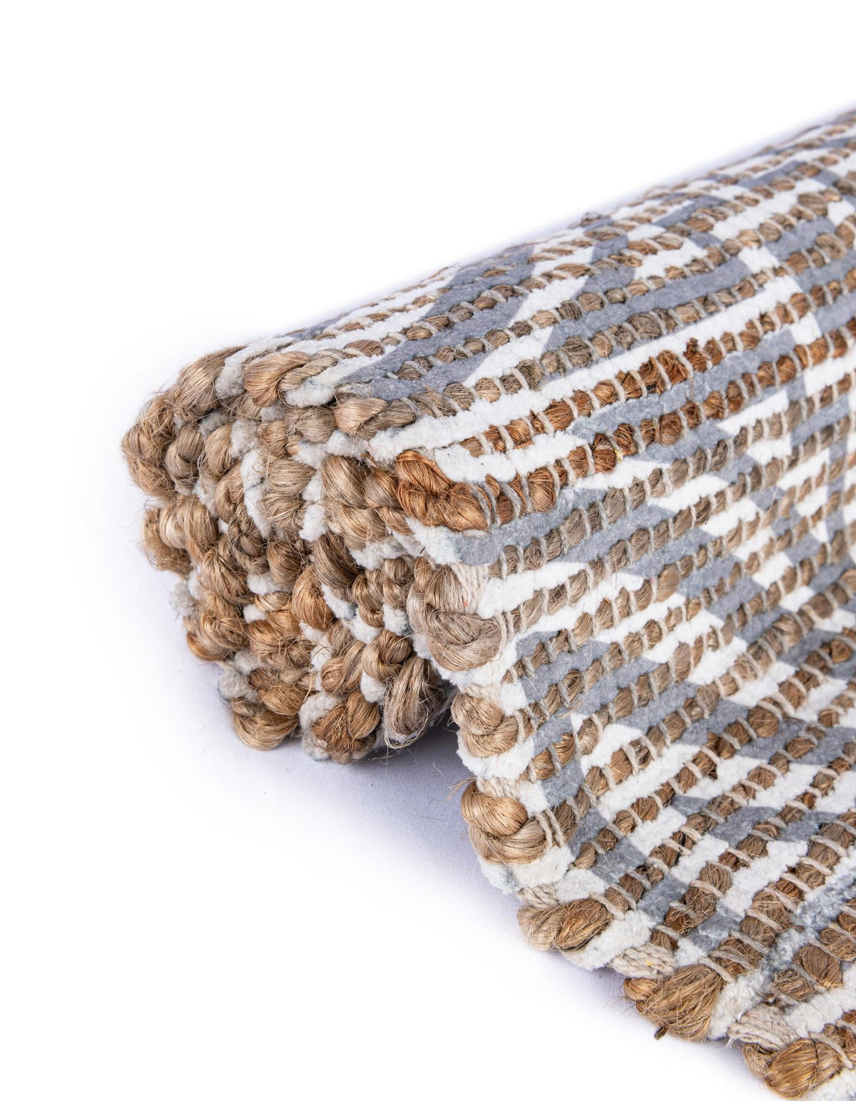 Desert Weave Jute Collection Area Rug -  Thar Rectangle Gray and Ivory  lifestyle 76