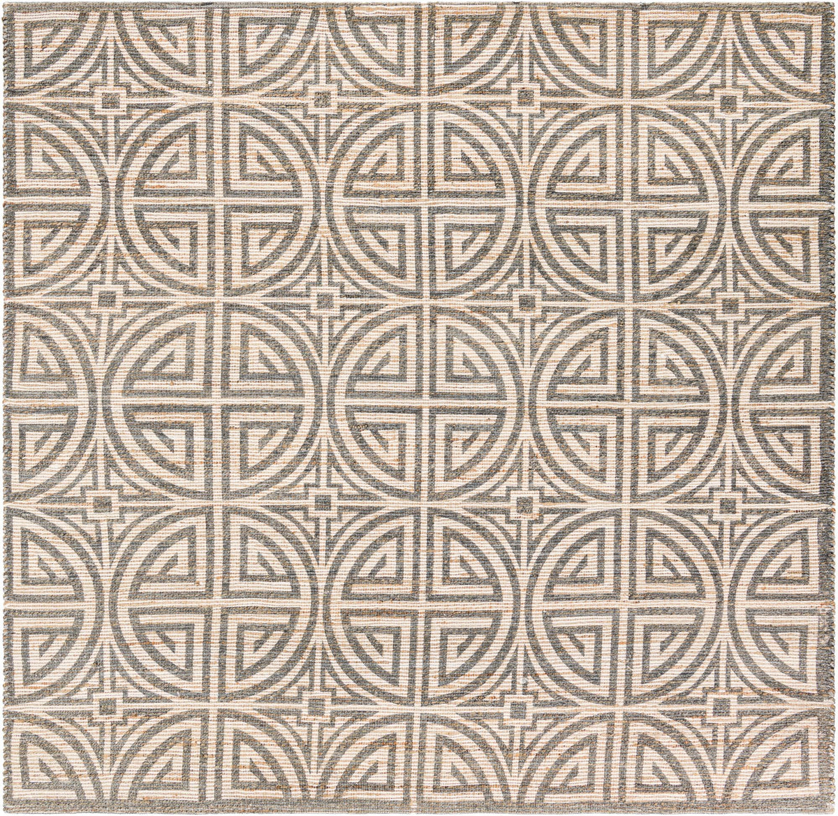 Savannah Threads Collection Area Rug -  Thar Square Ivory and Gray  lifestyle 135