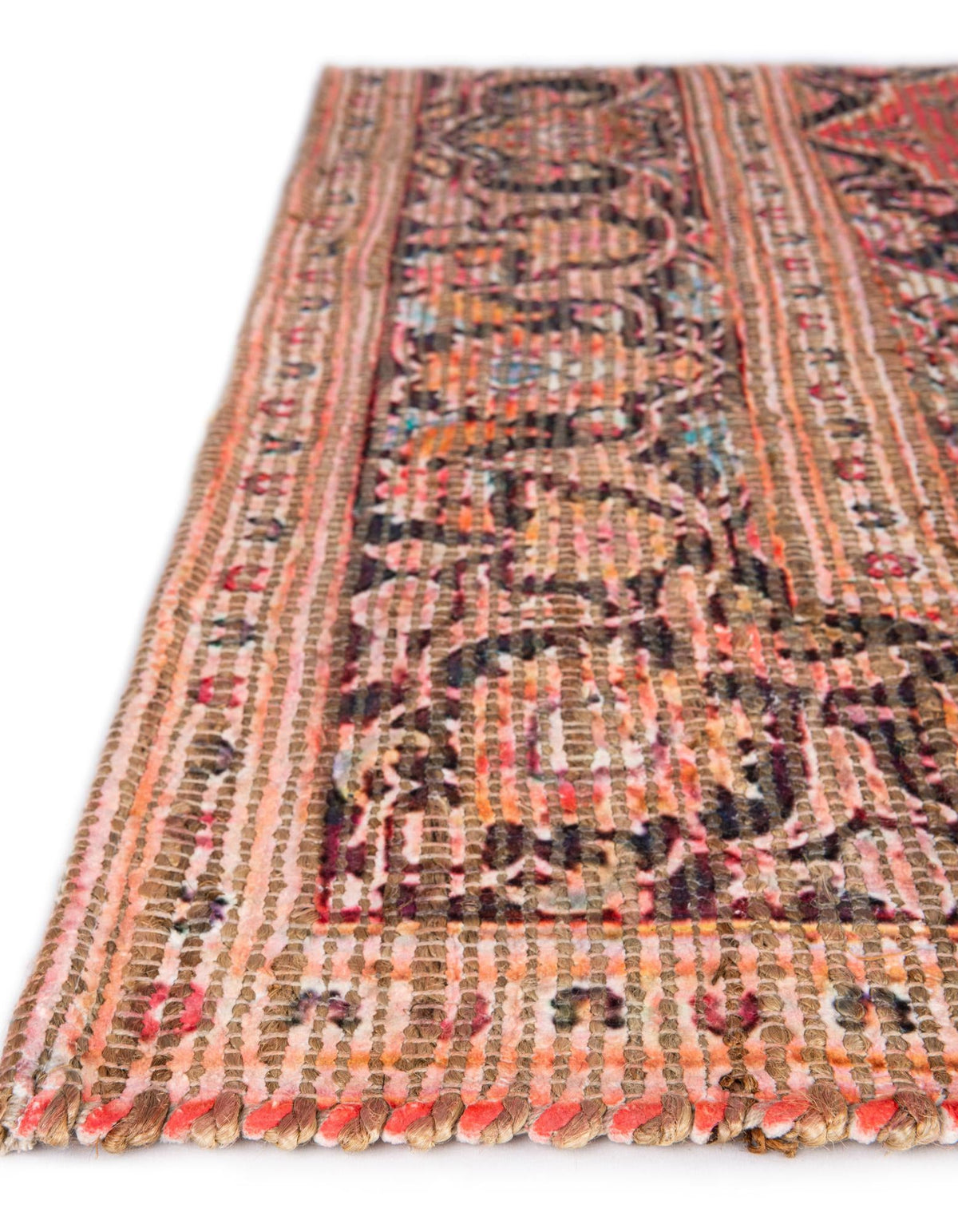Desert Weave Jute Collection Area Rug -  Chihuahuan Rectangle Red  lifestyle 14