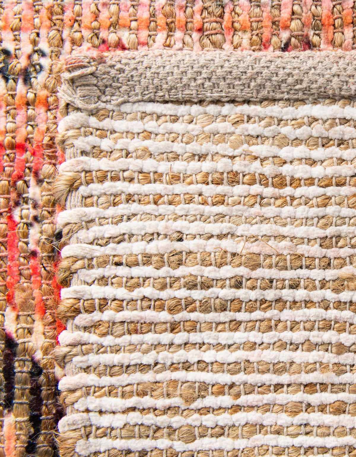 Desert Weave Jute Collection Area Rug -  Chihuahuan Rectangle Red  lifestyle 16