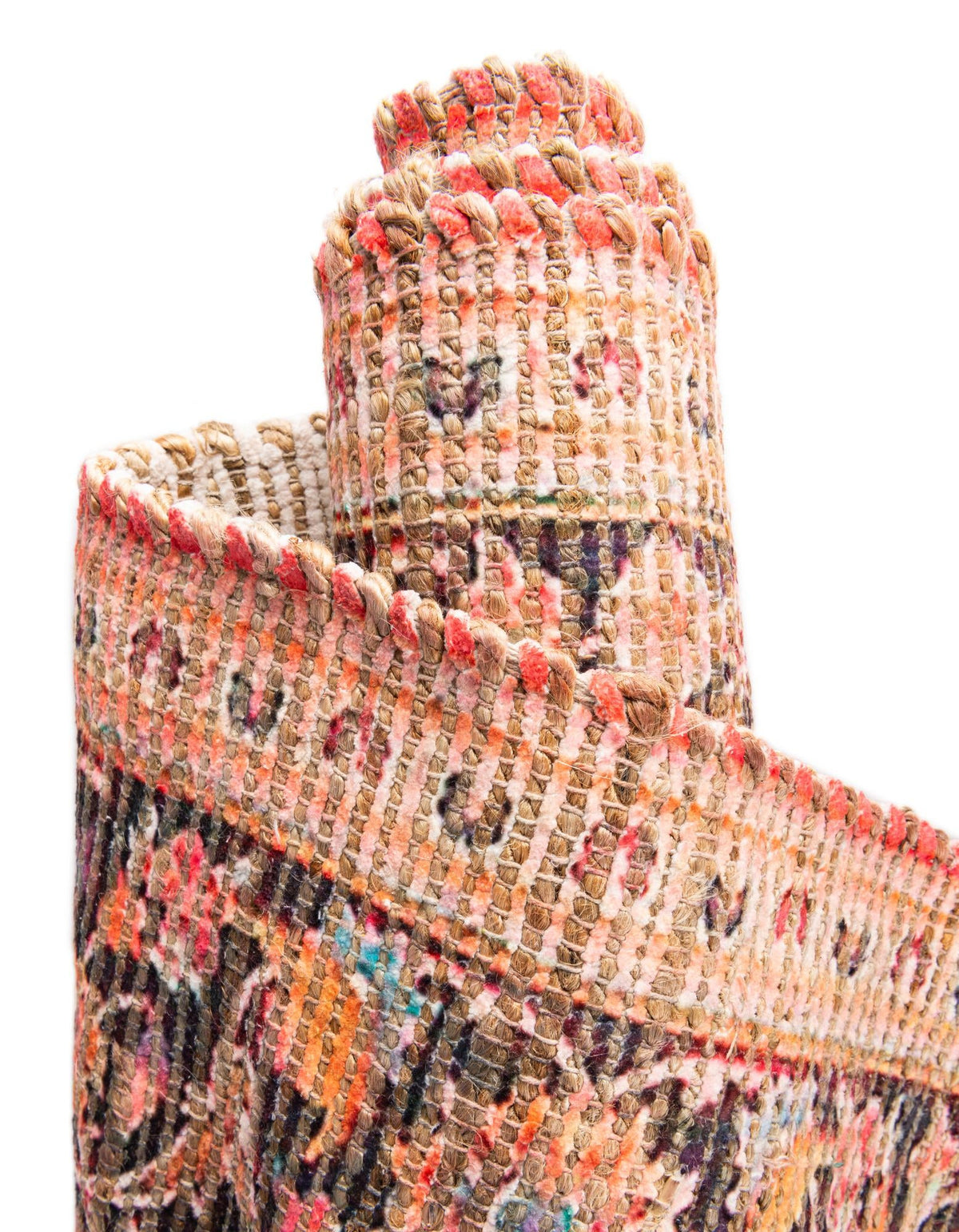 Desert Weave Jute Collection Area Rug -  Chihuahuan Rectangle Red  lifestyle 18