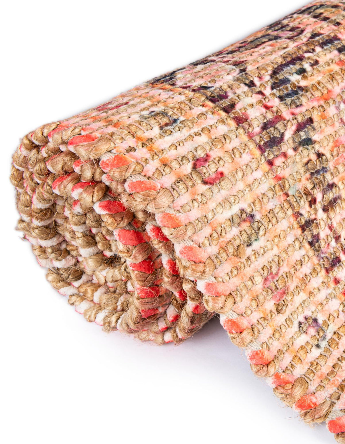Desert Weave Jute Collection Area Rug -  Chihuahuan Rectangle Red  lifestyle 19