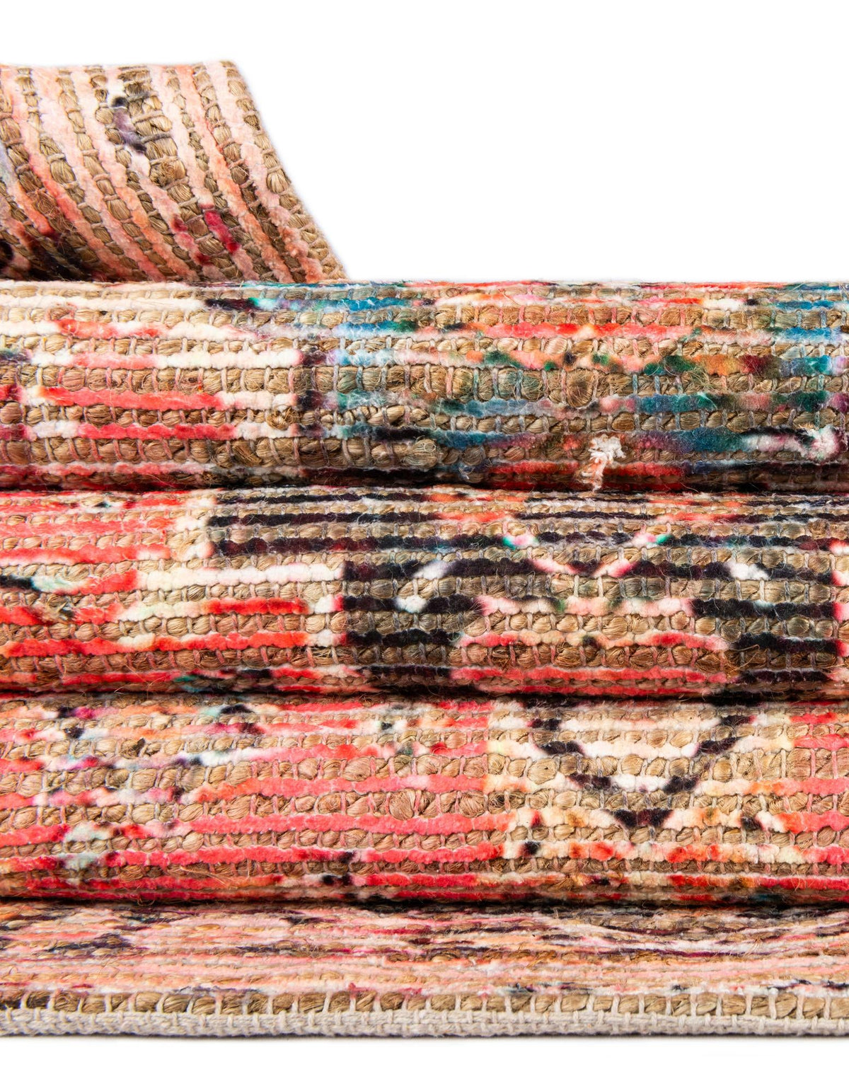 Desert Weave Jute Collection Area Rug -  Chihuahuan Rectangle Red  lifestyle 21