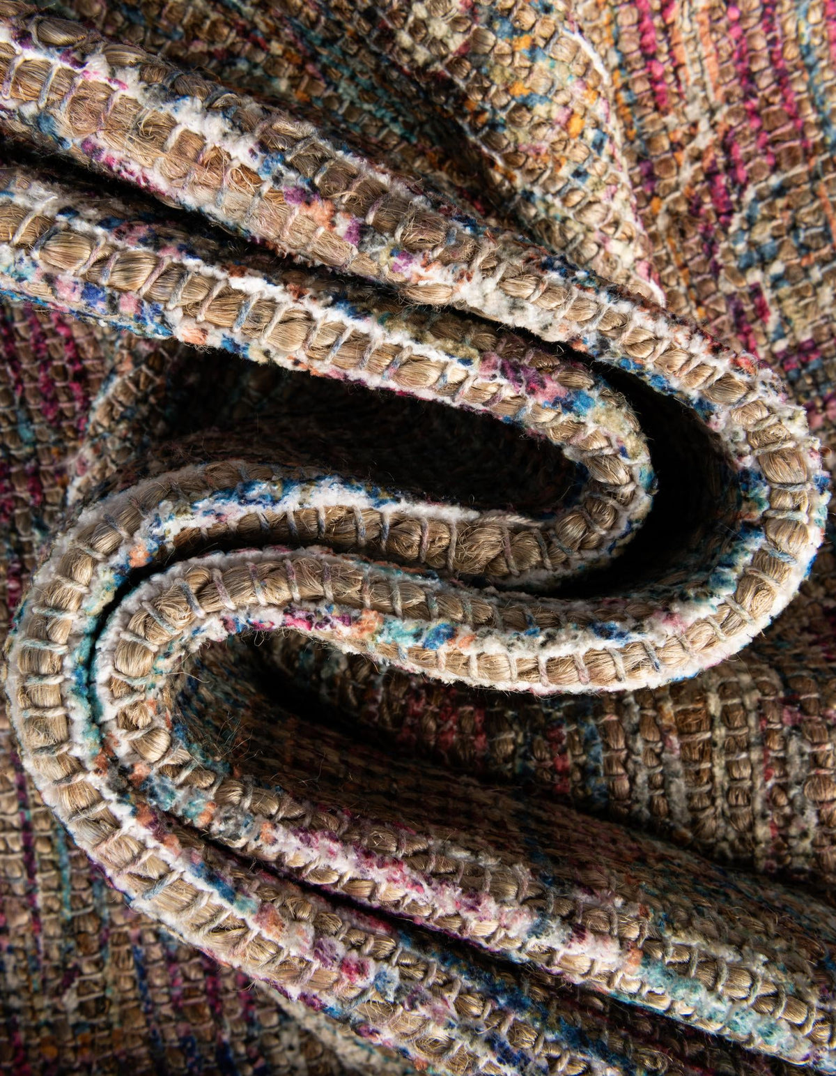 Desert Weave Jute Collection Area Rug -  Karoo Rectangle Antique Red and Blue  lifestyle 15