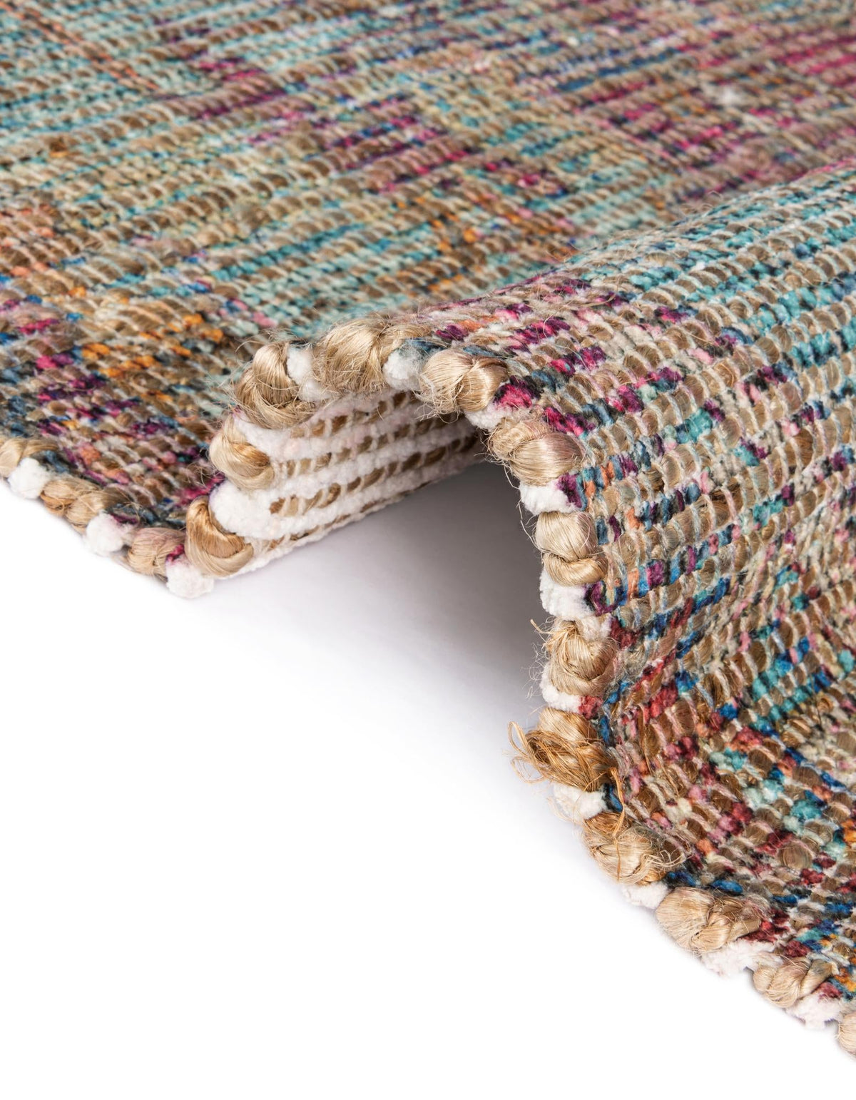 Desert Weave Jute Collection Area Rug -  Karoo Rectangle Antique Red and Blue  lifestyle 17