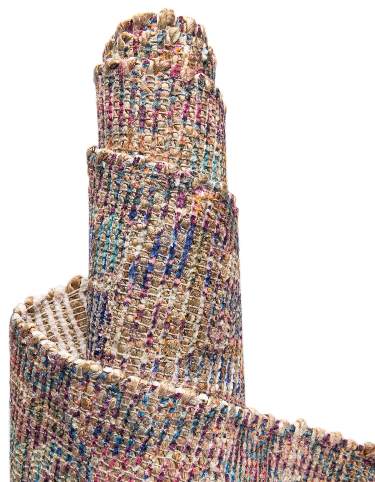 Desert Weave Jute Collection Area Rug -  Karoo Rectangle Antique Red and Blue  lifestyle 18