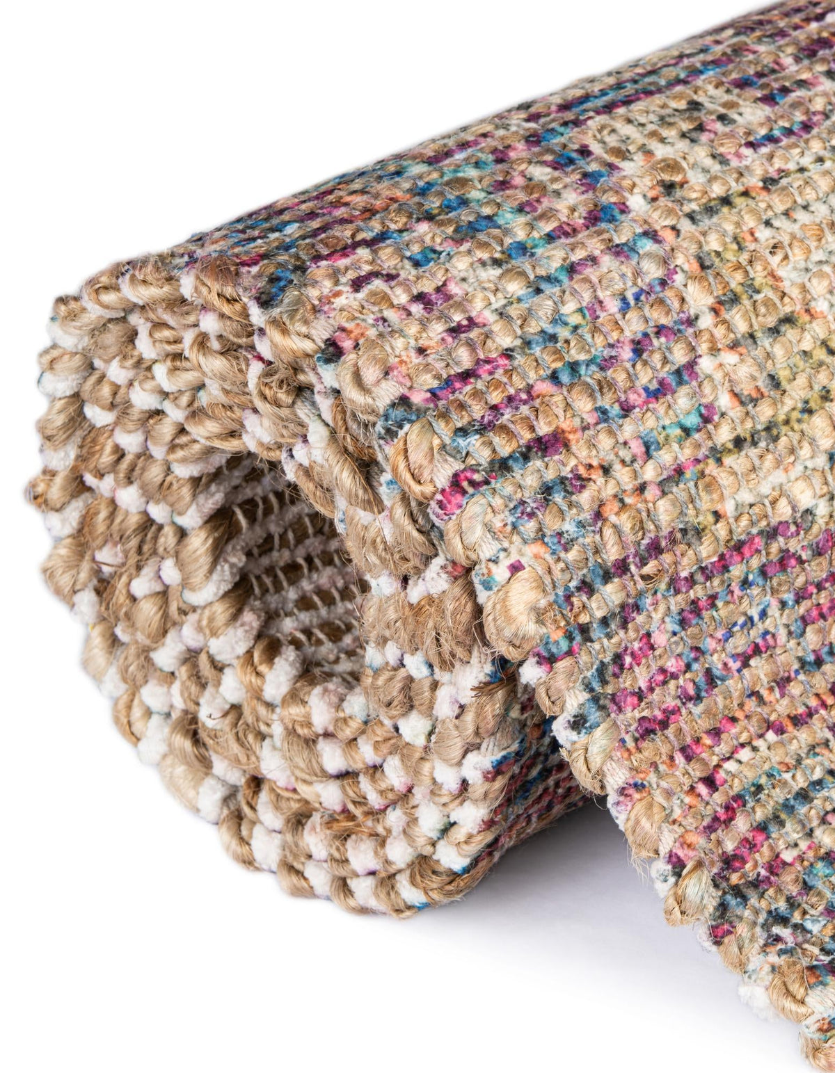 Desert Weave Jute Collection Area Rug -  Karoo Rectangle Antique Red and Blue  lifestyle 19