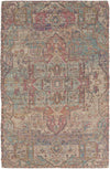 Savannah Threads Collection Area Rug -  Karoo Rectangle Antique Red and Blue  lifestyle 2