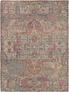 Savannah Threads Collection Area Rug -  Karoo Rectangle Antique Red and Blue  lifestyle 3