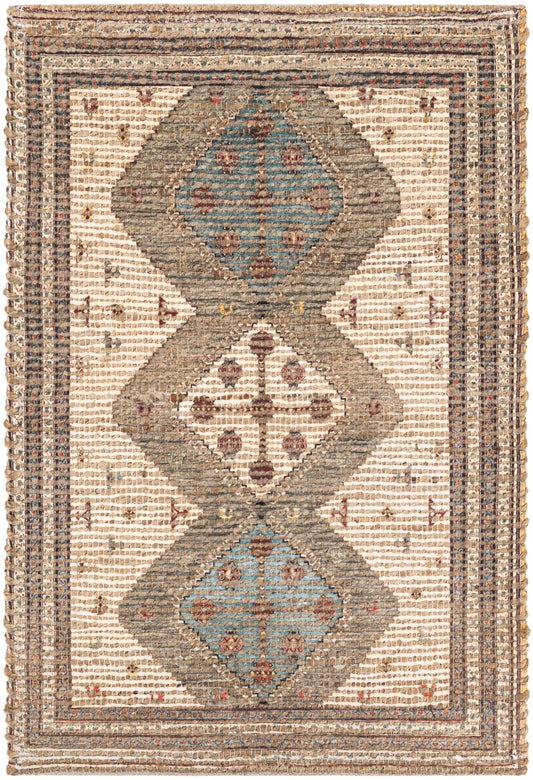 Desert Weave Jute Collection Area Rug -  Pampas Rectangle Beige Main