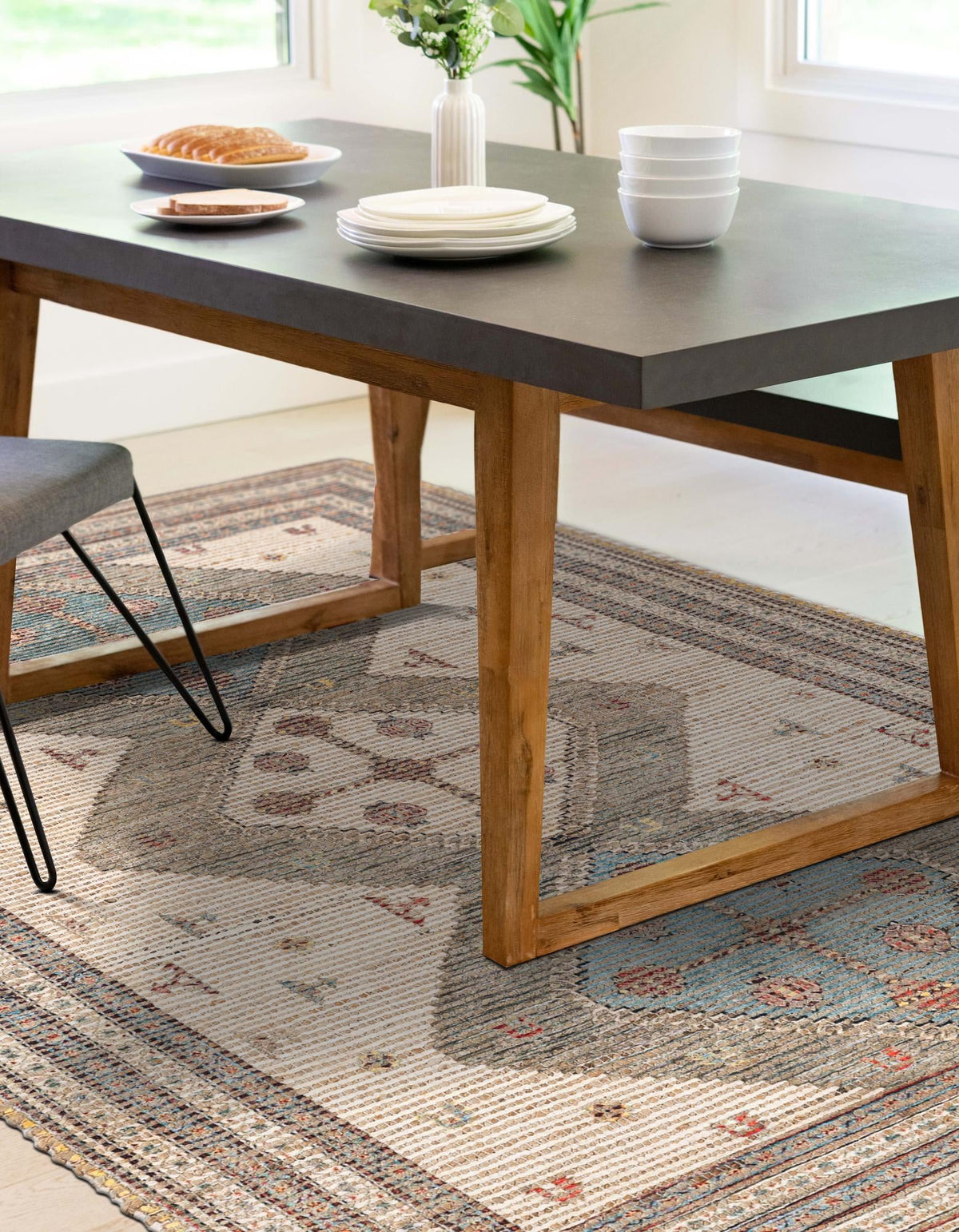 Desert Weave Jute Collection Area Rug -  Pampas Rectangle Beige  lifestyle 3