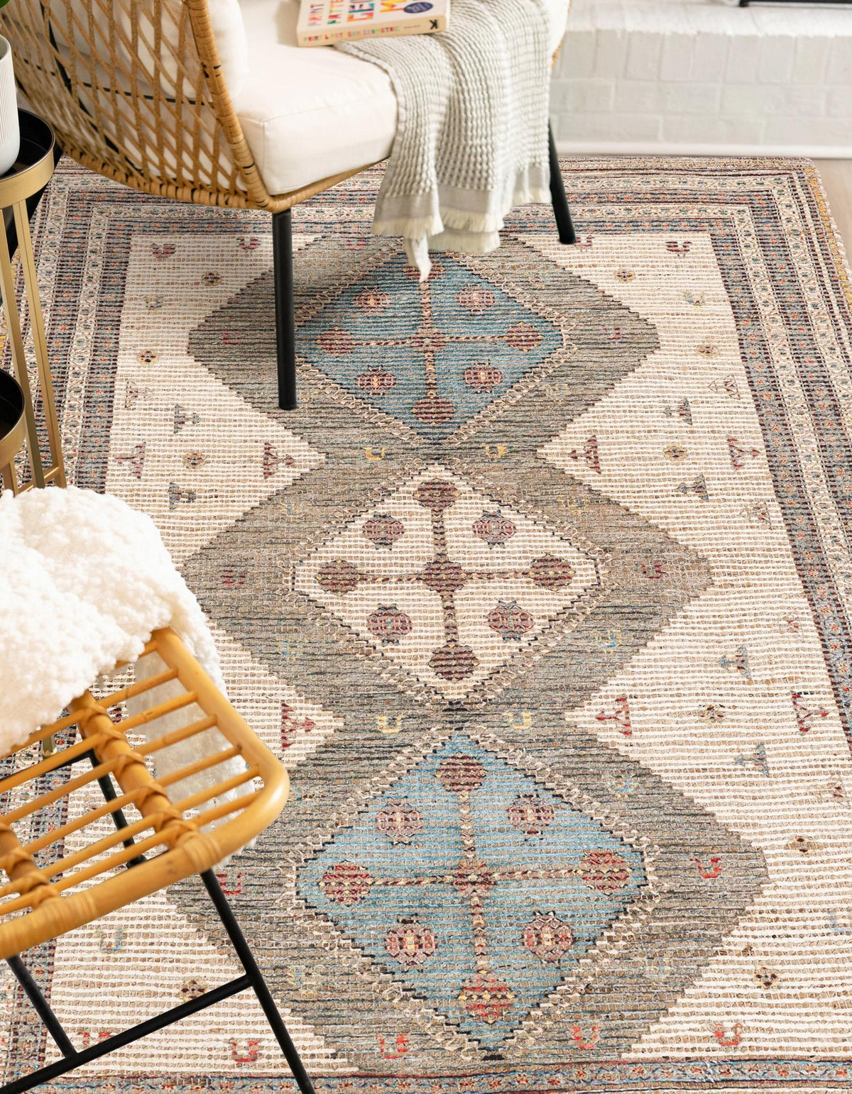 Desert Weave Jute Collection Area Rug -  Pampas Rectangle Beige  lifestyle 9