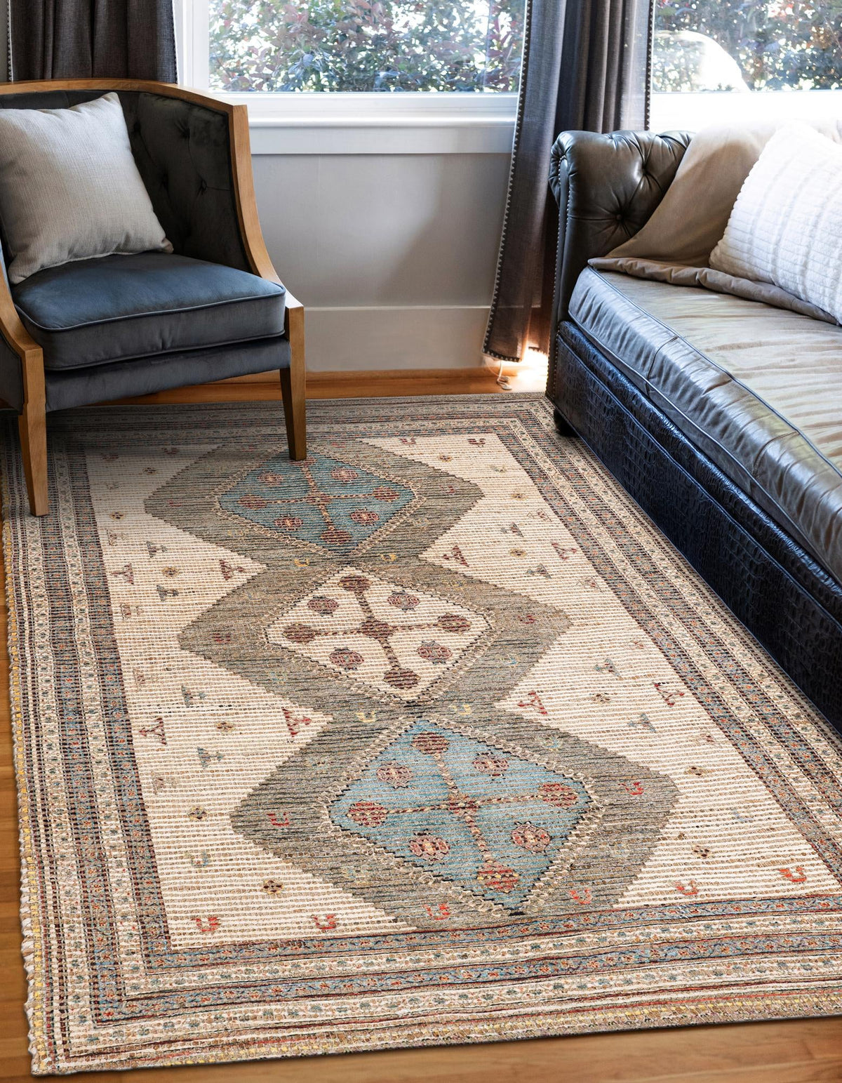 Desert Weave Jute Collection Area Rug -  Pampas Rectangle Beige  lifestyle 10
