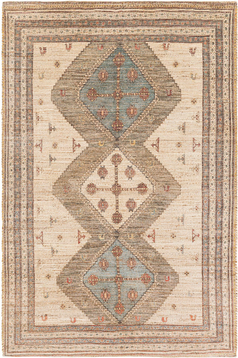 Savannah Threads Collection Area Rug -  Pampas Rectangle Beige  lifestyle 2