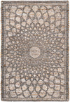 Desert Weave Jute Collection Area Rug -  Serengeti Rectangle Charcoal and Ivory Main