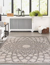 Desert Weave Jute Collection Area Rug -  Serengeti Rectangle Charcoal and Ivory  lifestyle 3