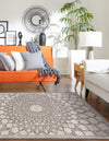 Desert Weave Jute Collection Area Rug -  Serengeti Rectangle Charcoal and Ivory  lifestyle 4