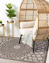 Desert Weave Jute Collection Area Rug -  Serengeti Rectangle Charcoal and Ivory  lifestyle 10